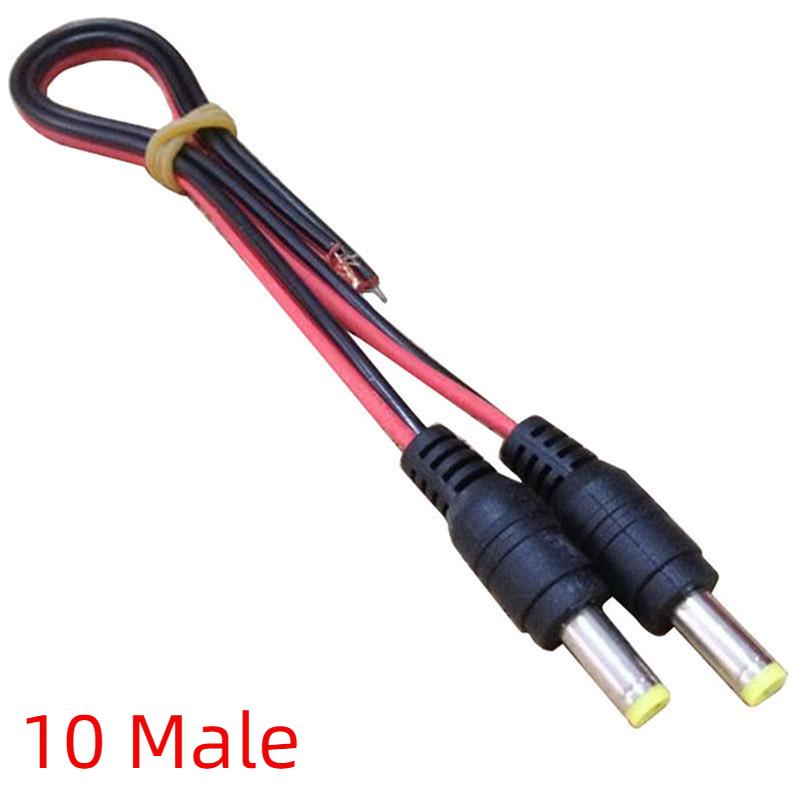 

10pcs/Lot Male Female Plug 12V Dc Power Pigtail Cable Jack For Cctv Camera Connector Tail Extension DC Wire 25CM
