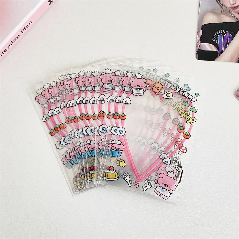 20 ks Kawaii Průhledné Kpop Obaly na karty 3palcové Pouzdro na karty Obaly na fotokarty Ochranný úložný sáček na fotografie idolů