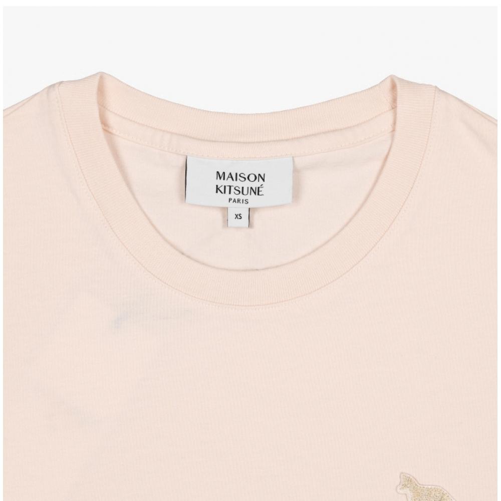 MaiSon KitSune Mw00122kj0008 P705 Baby Fox Patch Women S Short Sleeve Tee