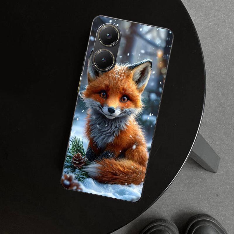 Animal Fox Phone Case Cover for Xiaomi Poco X6 X5 X7 Pro F7 Ultra Redmi 15C 15 13C 13 12C 12 10C 10 10A 9C 9A 9T 9 Coque Poco X6