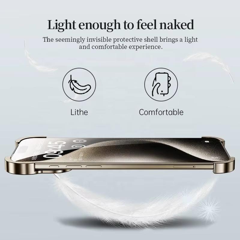 New Aluminium Alloy Special-Shaped Corner Lens Protector Phone Case Cover for iPhone 12 13 14 15 16 17 Pro Max Plus 17 Air