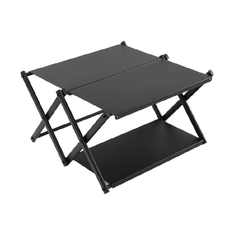 3 Level Outdoor Storage Stand Portables Foldable For Camping Picnics BBQ Trip Antislip Light Weight Carry