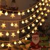 Solar LED String Lights: Outdoor Star Fairy Lights for Christmas, Holidays, Camping, Tents, and Decorative Awnings