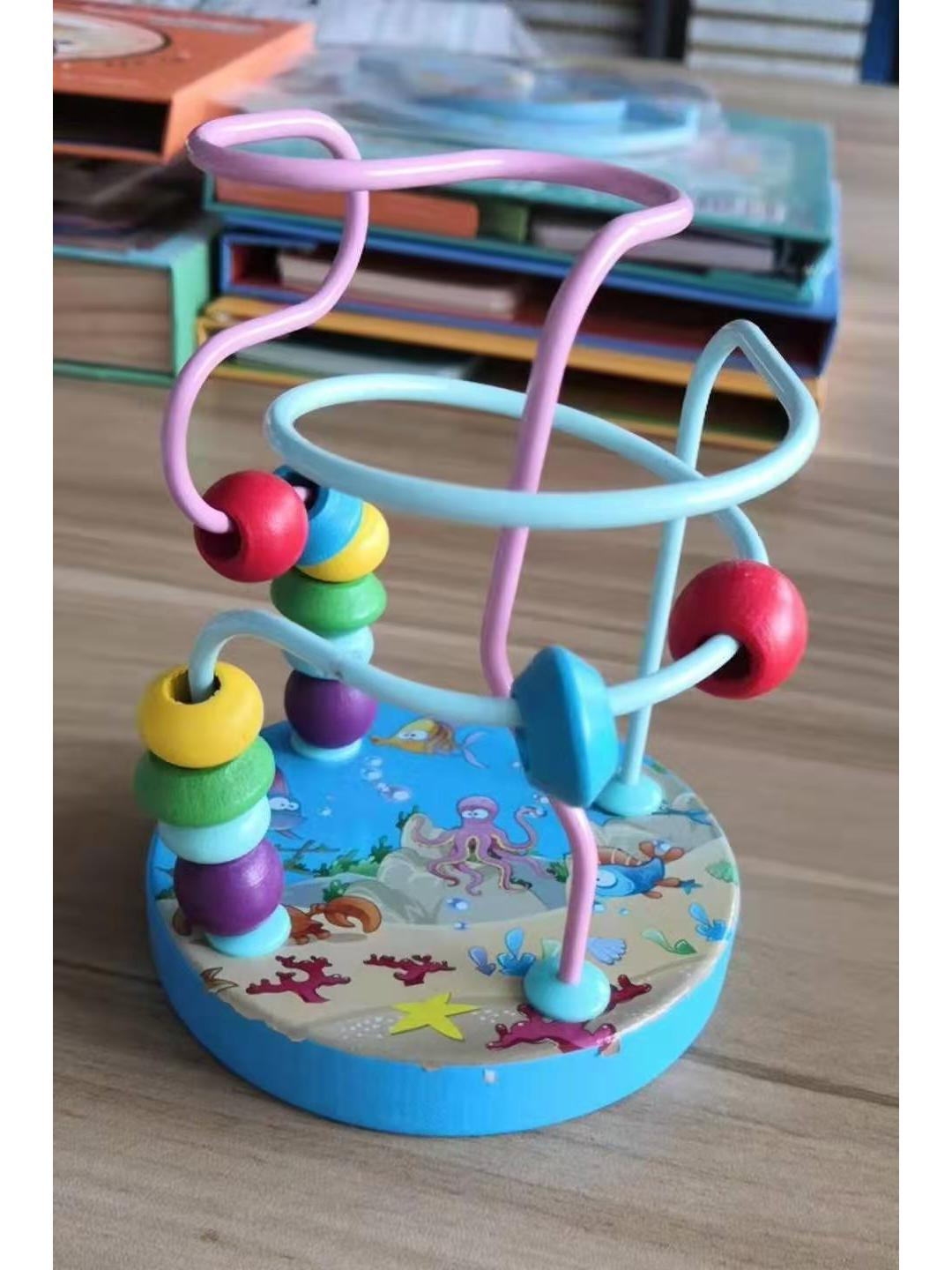 

Детский мультяшный набор деревянных строительных блоков «Мудрость», развивающая игрушка