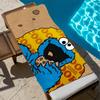 Cartoon C-Cookie M-Monster Towel Gift For Travel Gym Sauna Travel Spa Shower Camping Quick Dry Sports Beach Towels Soft Pool