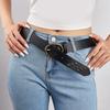 Punk Style Waistband Star Studded Pu Leather Belt Korean Version Jeans Sash Fashionable Decorative Pants Belt