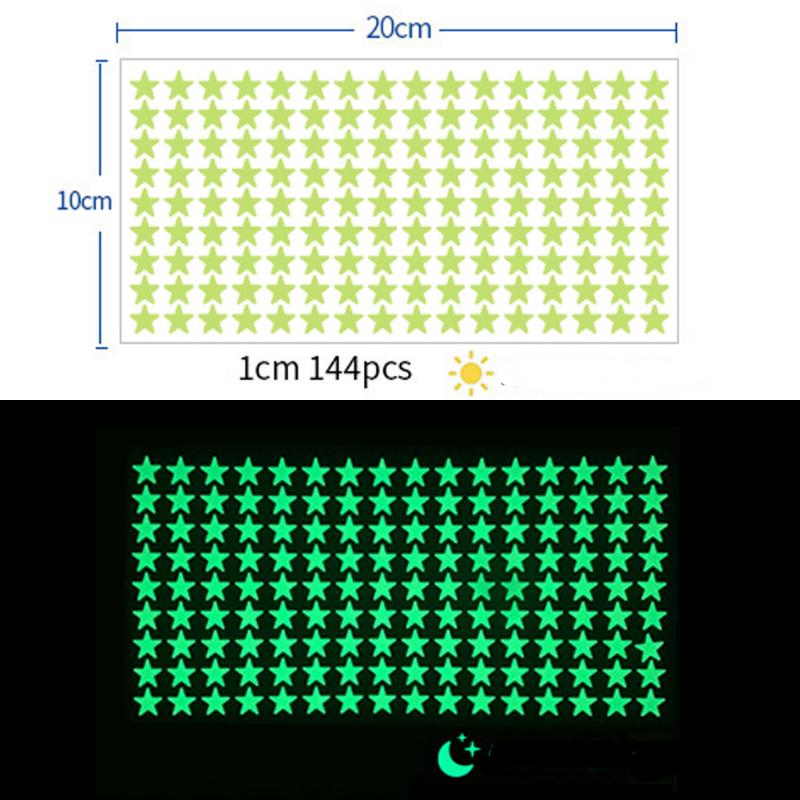 Luminous Wall Stickers for Kids Rooms Dots Stars Wall Decals Glowing Stickers Wall Decals Glow In The Dark Home Decor