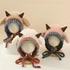 Cartoon Winter Plush Hat Warm Ear Protection Cap Cute Woolen Knit Hats  Children