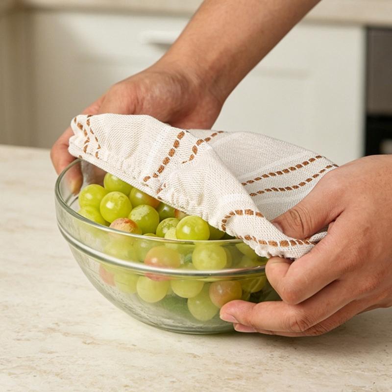 Washable Cloth Fruit Bowl Covers for Salad Bowls, Dough Bowls, Meal Bowls, and Table Service for Daily Use