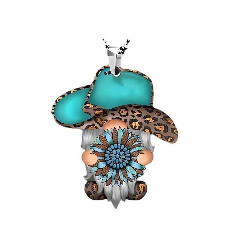 Colorful Acrylic Cartoon Woodpecker Car Rearview Mirror Decoration Hanging Ornament