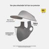 Women's Detachable Ice Silk Sun Protection Face Mask Hat