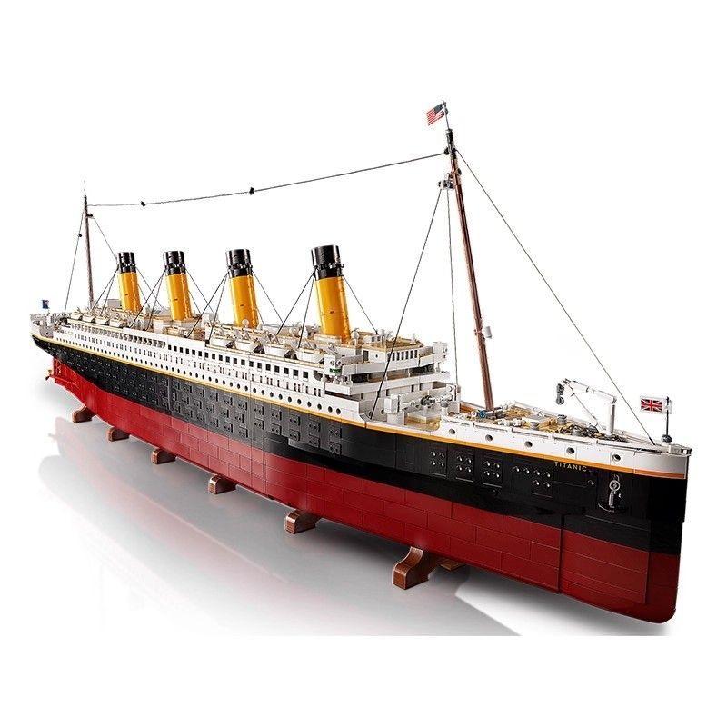 New 9090Pcs Large Cruise Boat Ship Model Home Decoration Diy Gift Desktop Ornament Children'S Birthday Gift