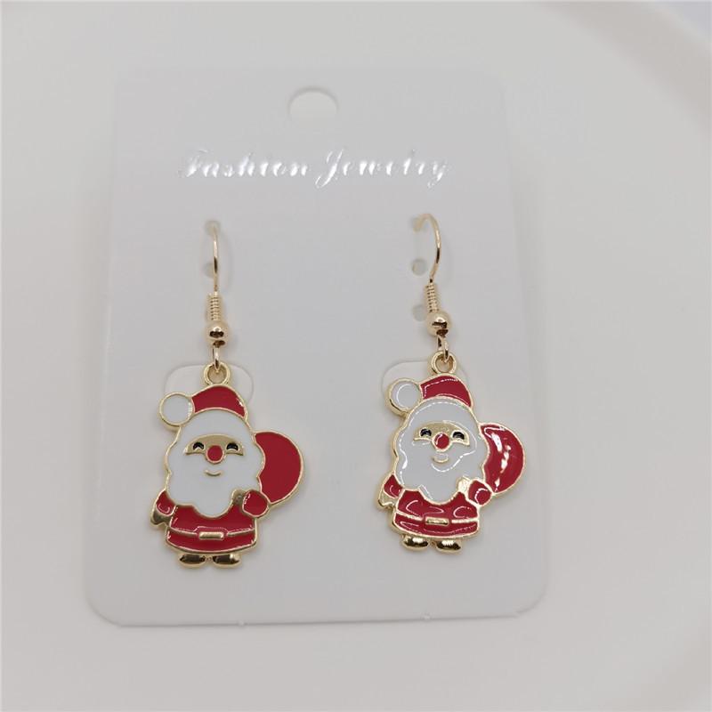 Top-Selling Christmas Dangle Earrings – Santa, Snowman, Reindeer, Snowflake, Candy Cane, and Tree Designs