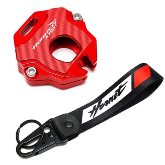CB750 Motorcycle Accessories CNC Key Case Cover Shell Embroidery Badge Keyring For HONDA Hornet CB 750 HORNET 2023