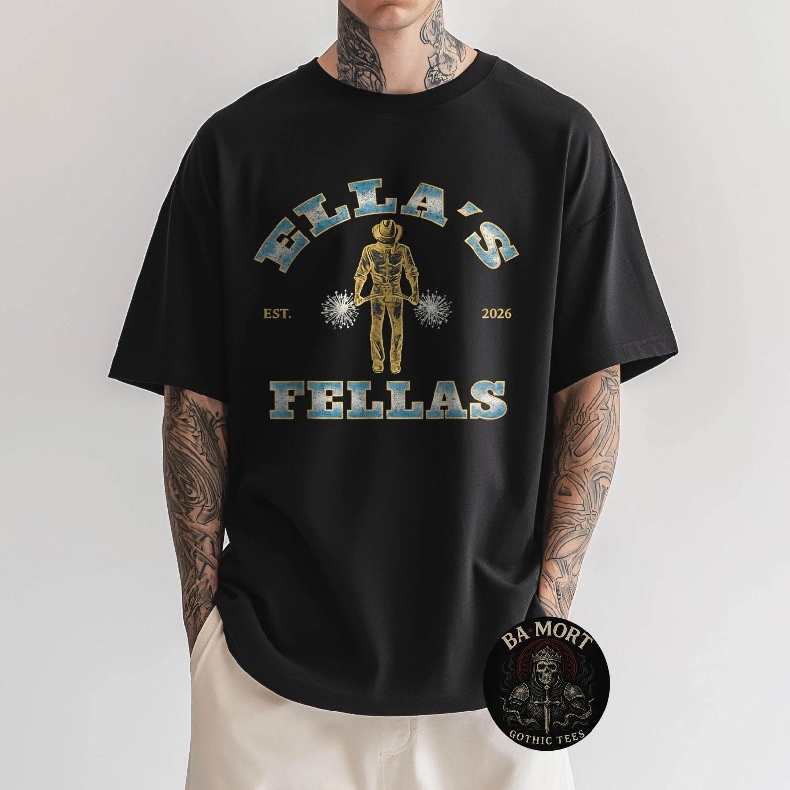 Ellas Fellas Vintage Retro Tee Matching Squad 70S Style T-Shirt XXL