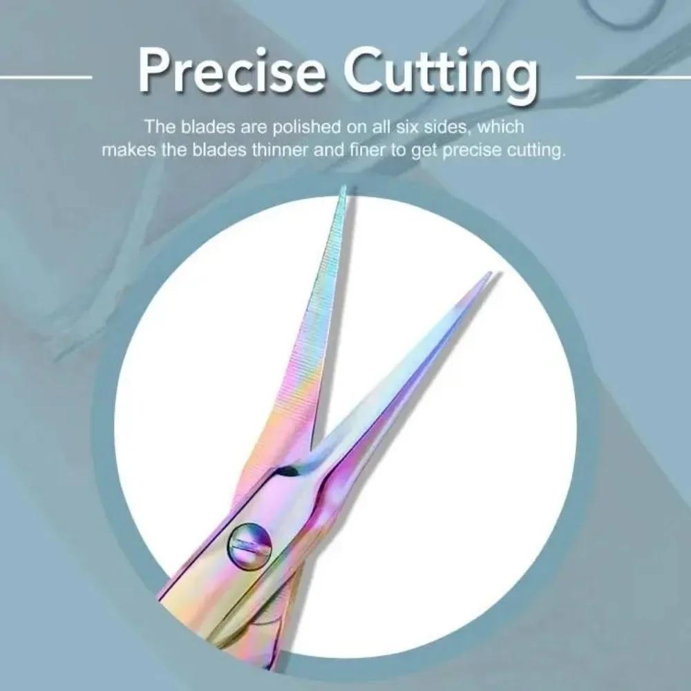 Forbicine per Cuticole Trimmer Extra Sottile per Manicure e Pedicure Lama Curva Punta Affilata Kit per la Cura per Nail Art