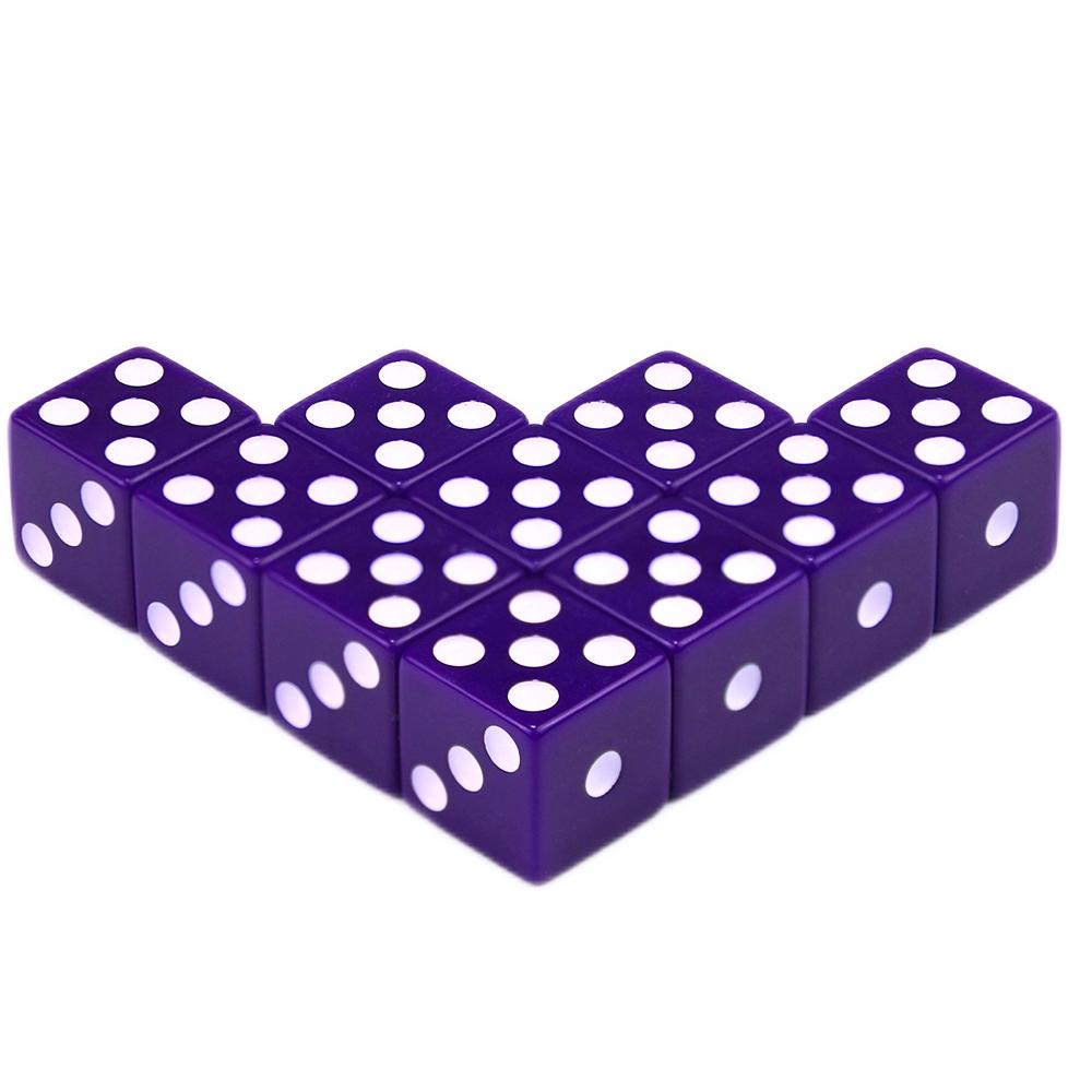 10pcs Standard Plastic 12mm Game White Dice Die Toy New Outdoorliving 9 Colors Stylish Appearance Durable Quality Practical Daily Use