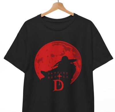 HOT Vampire Hunter D T Shirt, Vintage Inspired Japanese Anime Shirt, Unisex Tee Unisex T-Shirt