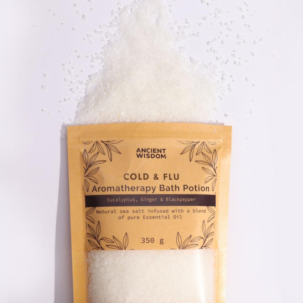 2x Aromatherapy Bath Salts - Eucalyptus Cold and Flu 350g