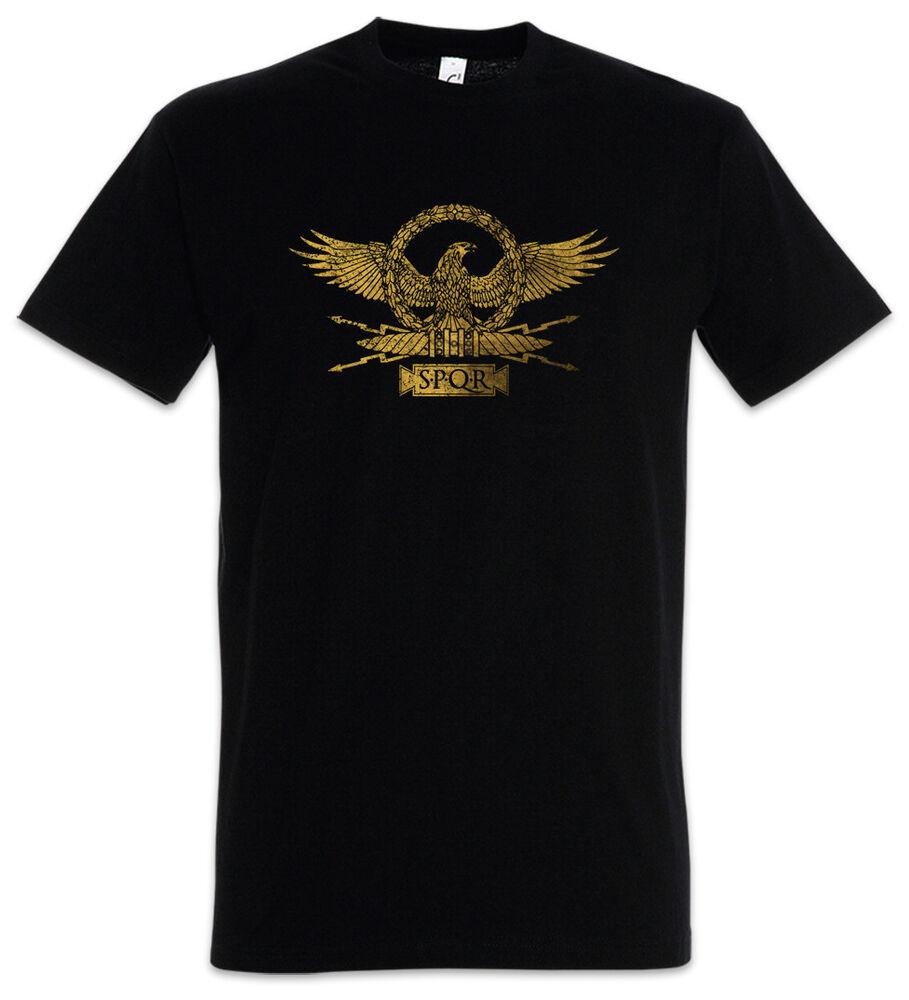 ROMAN EAGLE T-SHIRT Roma Rome Rom Ceasar Map Imperator Empire Emperor SPQR