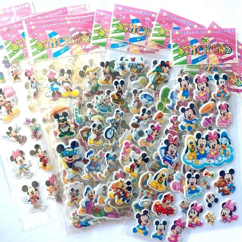 MINISO 12 SZT. Urocze Naklejki Myszka Miki Minnie dla Dzieci Urocze Naklejki Anime Bagaż Notatnik Scrapbooking Naklejka Gorąca Sprzedaż