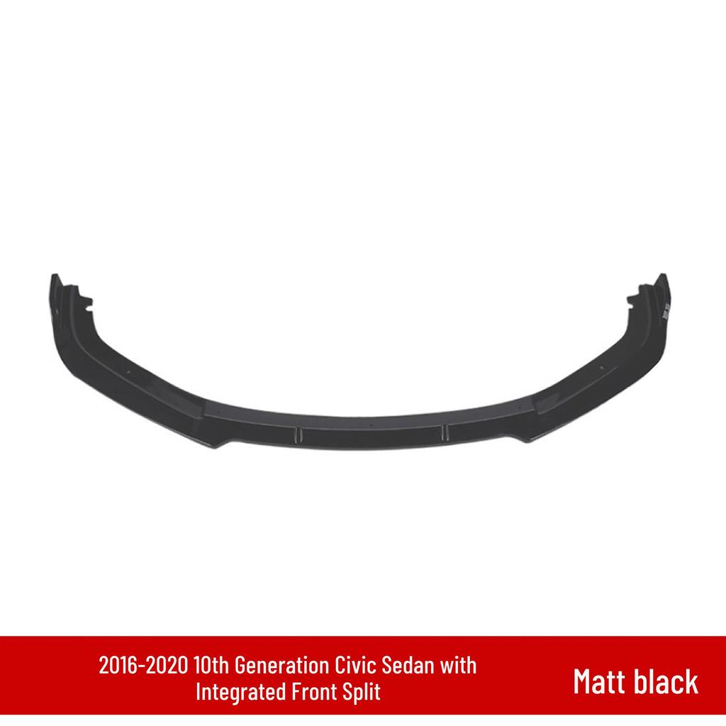 Civic 16th-20th Gen Front Lip Splitter & Rear Spoiler Kit with Double/Single-Layer Side Skirts