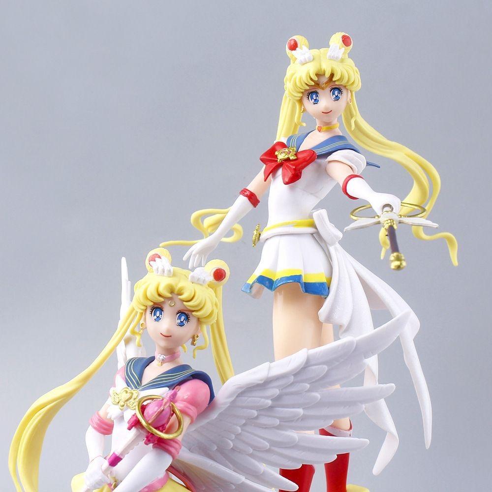 Sailor Moon Character Figurine Set - Anime Collectible for Desk & PC Case Decoration