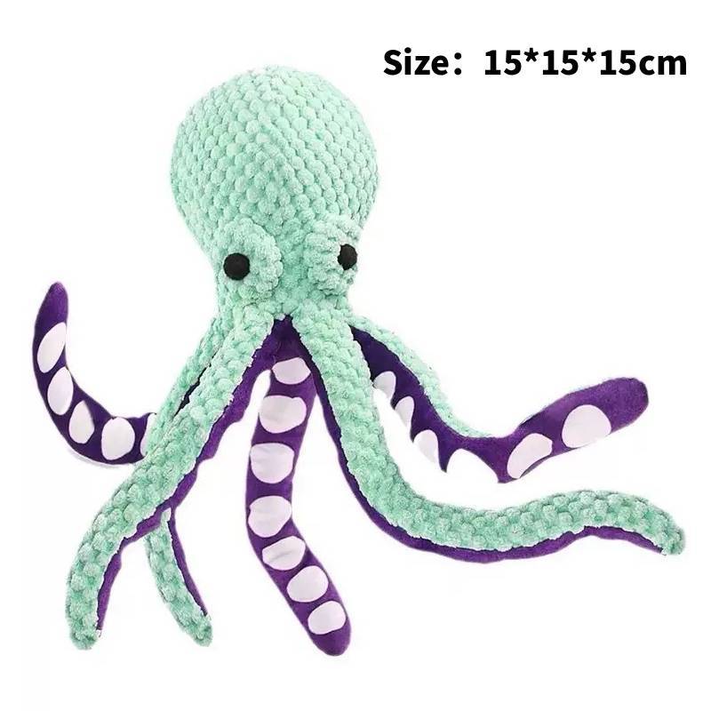 Pluche Octopus Knaagspeeltje Met Geluid Voor Hondentraining En Tandgezondheid