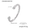 European American INS Style Irregular Hammered Texture Bracelet, 18k Gold-Plated Titanium Steel, Simple Retro Design.