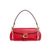 Tabby 26 Flap Closure Side Slit Pocket Polished Pebble Leather Handheld Crossbody Shoulder Bag Medium Women Bags Bright-Red 73995-B4UP7