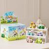 New Creative Food Travel Rv Building Blocks 6Pcs Easy Assembly Educational Construction Toy Kids Diy Ornament Ideal Gift Choice