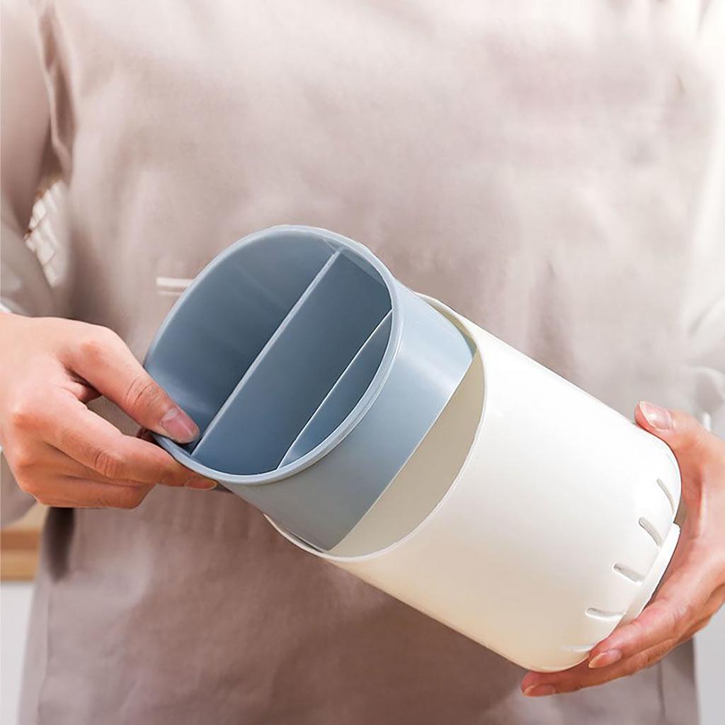 Stojan na nádobí, nový, s odtokovým otvorem a táckem, držák na hůlky, odnímatelný, velkokapacitní, domácí odtokový stojan