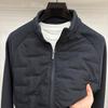 2025 Herfst/Winter Heren Dikke Patchwork Cardigan Jas van Lamswol