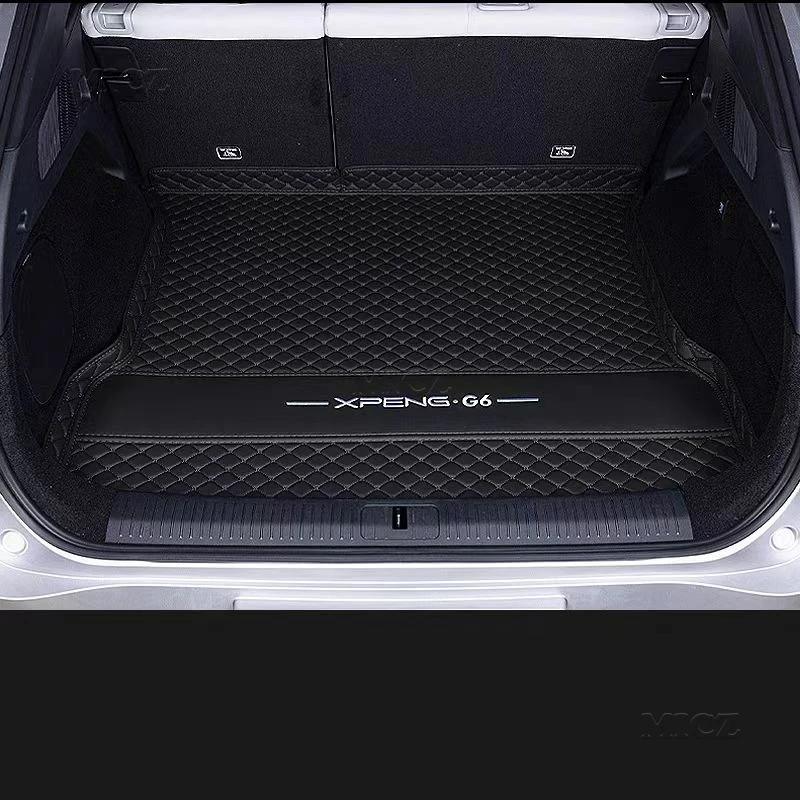 For Xpeng G6 2024 2025 2026 Boot Mat Rear Trunk Liner Cargo Protection Leather Mat Interior Modification Car Accessories A