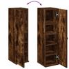 Bathroom Cabinet with Toilet Paper Holder Smoked Oak Finish 20.5 X 22 X 72 Cm
