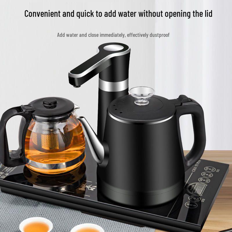 Durable Integrated Kettle & Tea Tray with Auto Power-Off for Home Use; Ideal for Tea Brewing & Water Boiling
