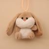 Fashionable Rabbit Shaped Keyring Long Eared Plush Bunnys Bag Pendant Keychain Handbag Accessory for Animal Lovers