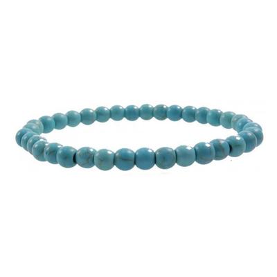 Bracelet - Lithotherapy - Turquoise Howlite - 6mm - 18cm - Protection and Purification