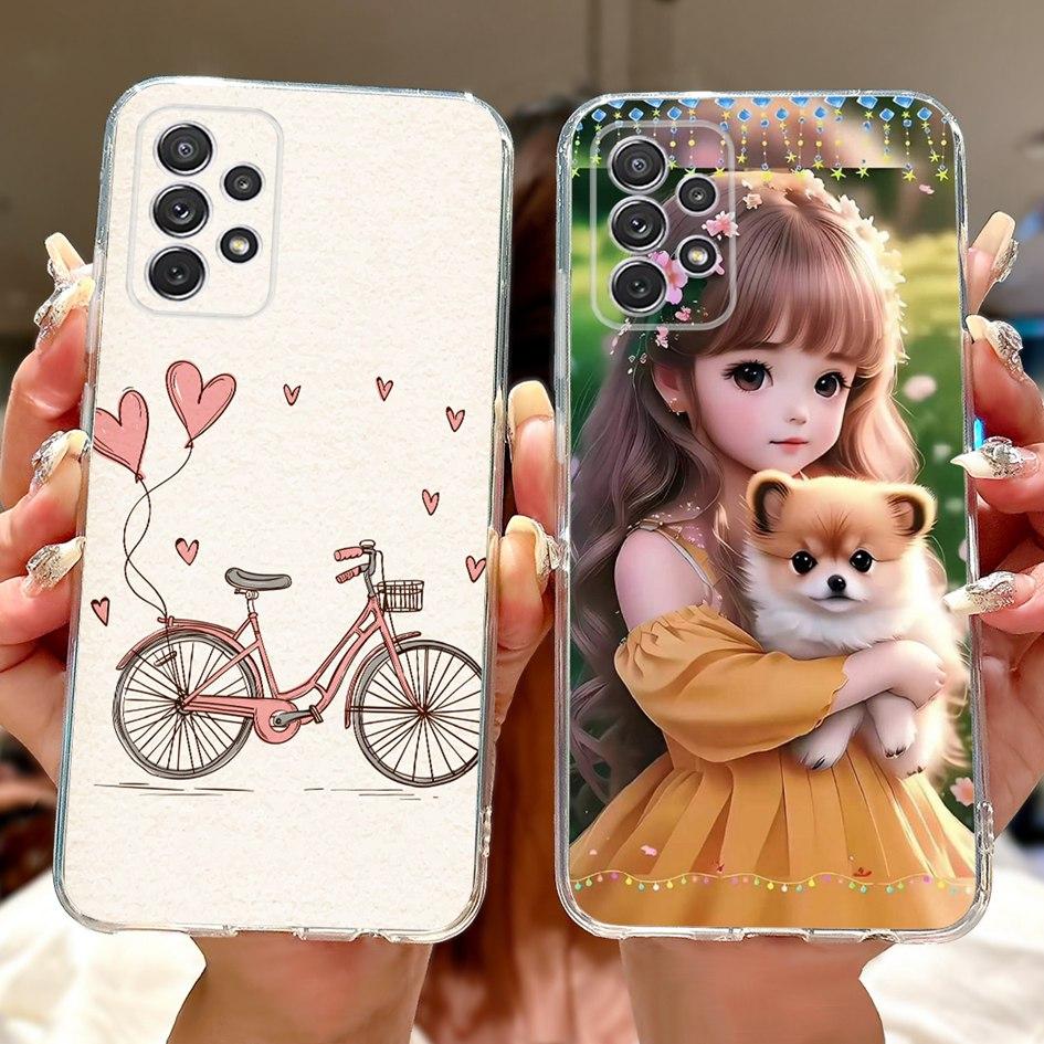 For Samsung Galaxy A52 Case SM-A525F Cover New Stylish Flower Butterfly Soft Silicone Phone Cases For Samsung A72 A52s 5G Fundas