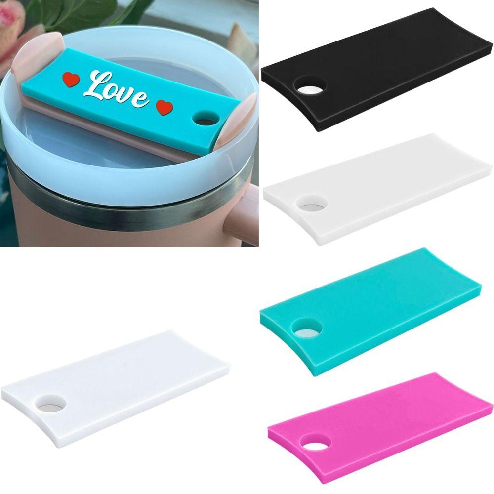 

Lid Topper Blank Name Tag Reusable Name Labels Nameplate Name Plate for Stanley синій