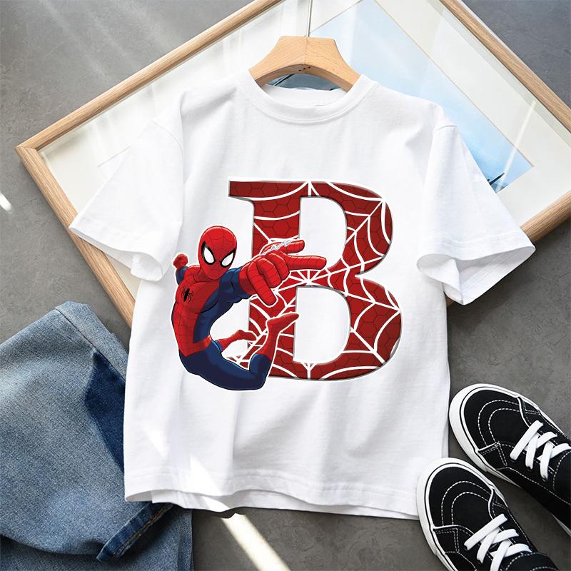 Letter printed T-shirt, boys short sleeved top, children s clothing 150