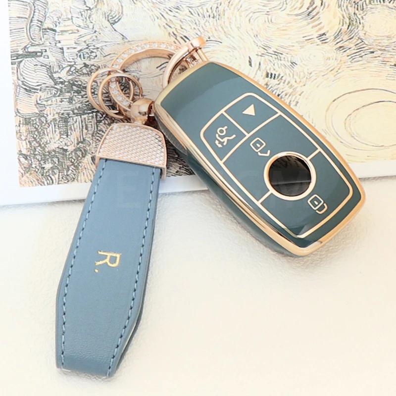 Car Remote Key Case Cover Shell Fob For Mercedes Benz A C E S G Class GLC CLA GLB GLS W177 W205 W213 W222 X167 AMG Accessories