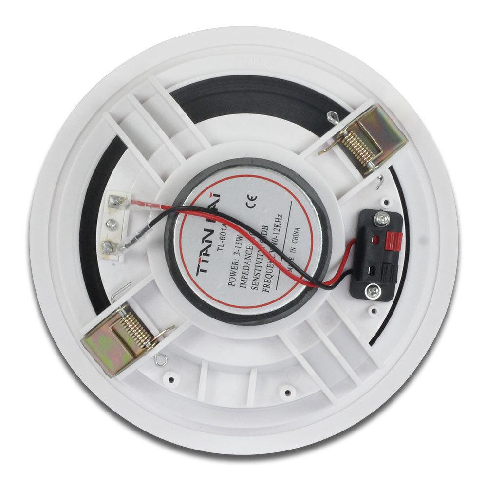 6.5" Coaxial Paper Cone In-Ceiling Speaker for Home & Commercial Background Music