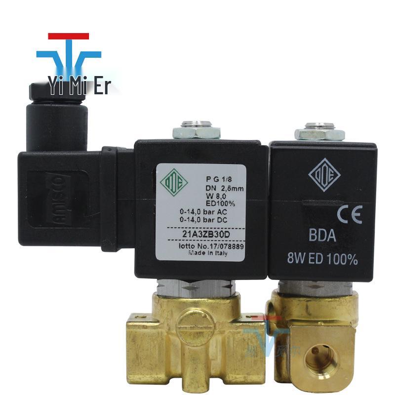 Italy ODE 110V DN6 Normally Open 2-Way Mini Direct-Acting Solenoid Valve 21A3ZB30D
