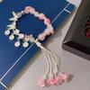 Chinesestyle Chic Alloy Beaded Bracelet For Women Vintage Floral Jewelry Design