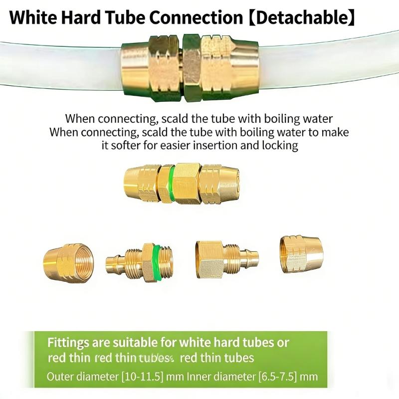 Heavy Duty Copper Water Pipe Joint Sprayer Hose Adapter for Farm Equipment Maintenance Sprayer Systems Enhancement