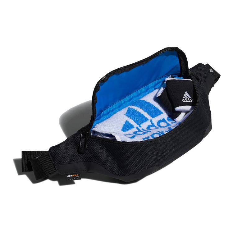 New Adidas Recycled Material Polyester Gym Bag, Fanny Pack Regular Unisex Black H64743