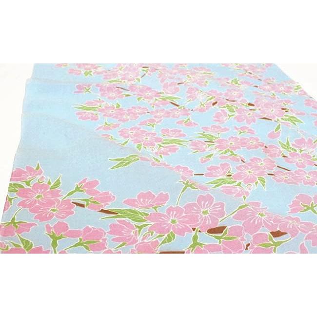 Sen no Anbo Tenugui "Sakura in Full Bloom Against a Clear Sky" 100% Cotton Tokka Made in Japan 35cm x 100cm