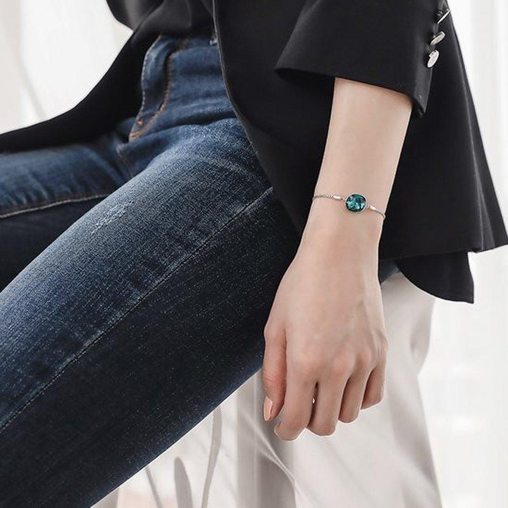 J.Lauren 9B0782 Crystal Flexible Bracelet