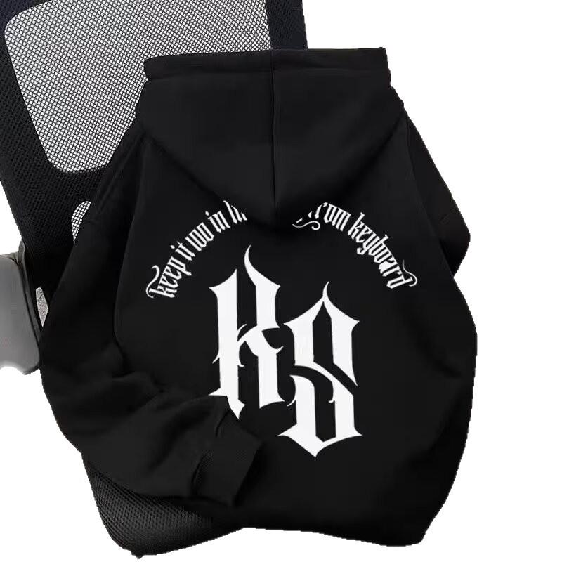 This Is A Highly Anticipated American Streetwear Hooded Sweatshirt with Letter-printed Designs for Men's Autumn and Winter